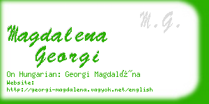 magdalena georgi business card